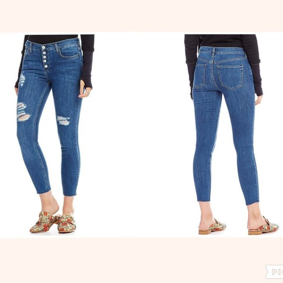 Free People Denim - Free People Destroyed Skinny denim Jeans new
